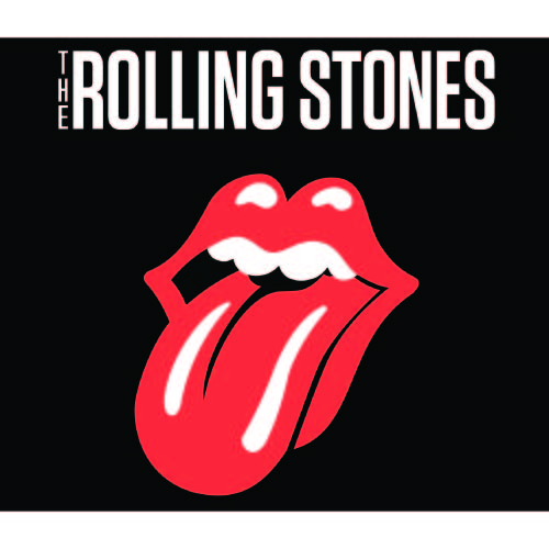 Customized Black Background Rolling Stones Logo Iron On Transfers (Decal/Sticker) For T Shirt/Jerseys